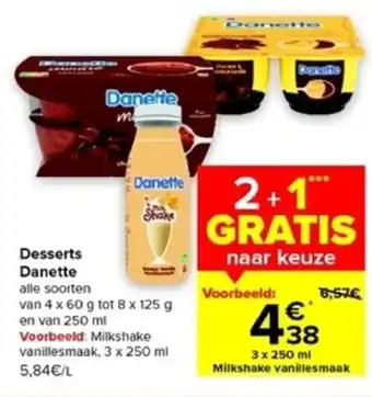Danette Desserts 2+1 Gratis