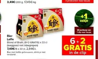 Carrefour Market Leffe Bier 6+2 Gratis aanbieding