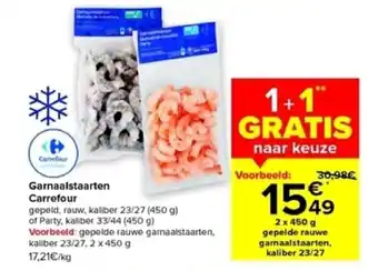 Carrefour Market Carrefour Garnaalstaarten 1+1 Gratis aanbieding