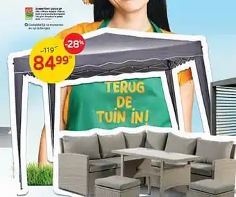 Brico Zonnetent quick up aanbieding