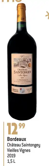 Louis Delhaize Bordeaux Chateau Saintongey Vielles Vignes 2019 1.5L aanbieding