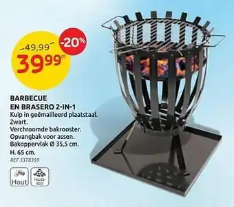 Landmann barbecue en brasero 2-in-1