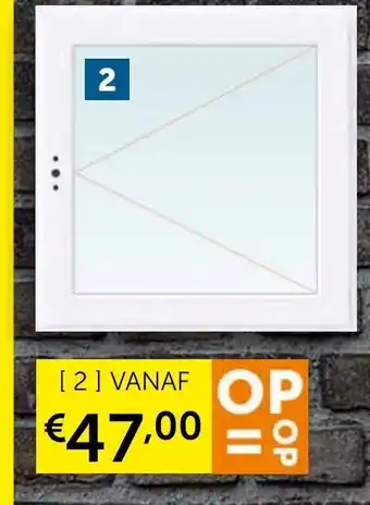 Zelfbouwmarkt Ramen - PVC Wit 1-vleugel Draairaam links of rechts Art 121598 - 648 aanbieding