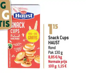 Haust Snack Cups Rond Pak 130g