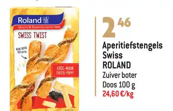 Roland Aperitiefstengels Swiss Zuiver Boter Doos 100g