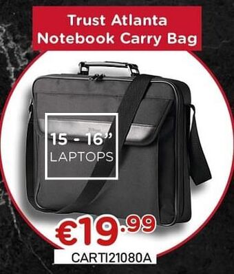 Trust atlanta notebook carry bag