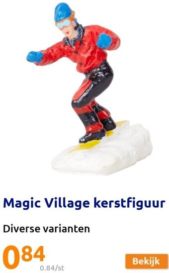Action Magic Village Kerstfiguur aanbieding