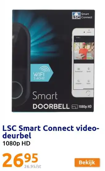 Action LSC Smart Connect Video + Deurbel 1080p HD aanbieding