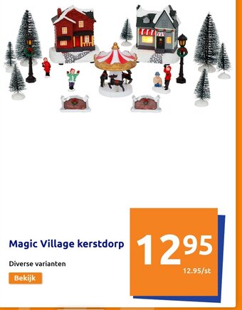 Action Magic Village Kerstdorp aanbieding