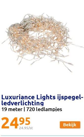 Action Luxuriance Lights IJspegel-Ledverlichting 19 meter 720 Ledlampjes aanbieding