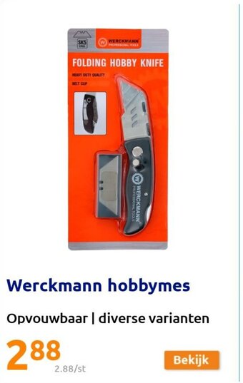 Action Werckmann Hobbymes aanbieding