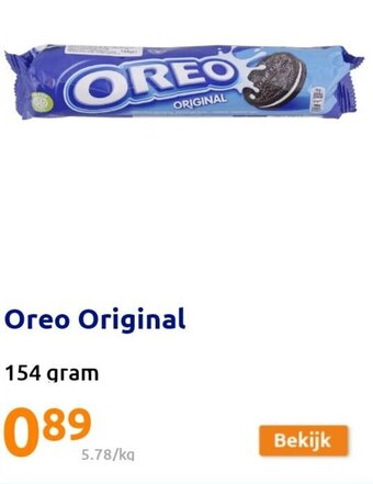 Action Oreo Original 154gram aanbieding