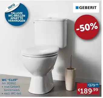Zelfbouwmarkt Talloze WC-Brillen Apartte Verkrijgen WC "Cliff" Art. 80952 aanbieding