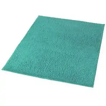 Leen Bakker Kleine Wolke badmat Kansas - turquoise - 60x90 cm - Leen Bakker aanbieding
