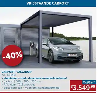 Zelfbouwmarkt Carport "Salvador" Art. 108298 aanbieding