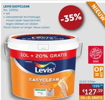 Zelfbouwmarkt Levis Easyclean 10L+2L gratis aanbieding