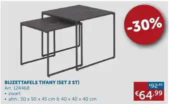Bijzettafels tifany (set 2st) Art.124468