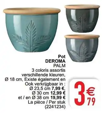 Cora Pot deroma palm aanbieding