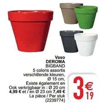 Cora Vaso deroma bigband aanbieding