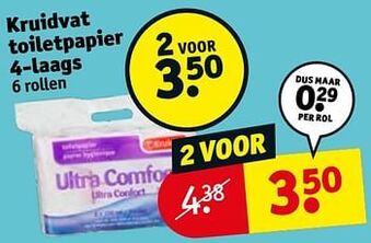 Kruidvat Kruidvat toiletpapier aanbieding