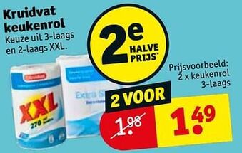 Kruidvat Kruidvat keukenrol aanbieding