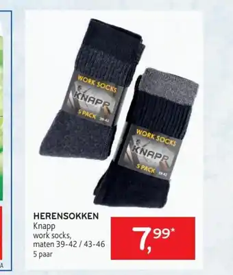 Alvo Knapp Herensokken work socks 5 paar aanbieding