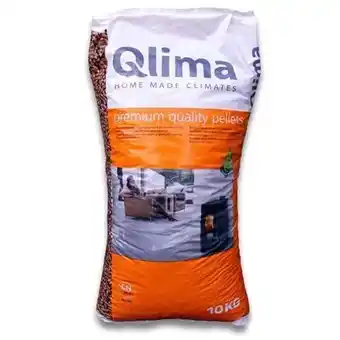 Brico Qlima pelletkorrels 10kg aanbieding