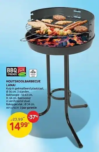 Brico Houtskoolbarbecue lanai bbq+friends aanbieding