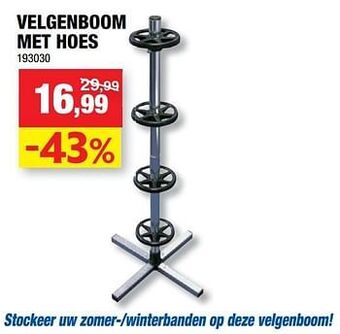 Hubo Velgenboom met hoes aanbieding