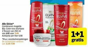 Albert Heijn Elvive color-vive shampoo aanbieding