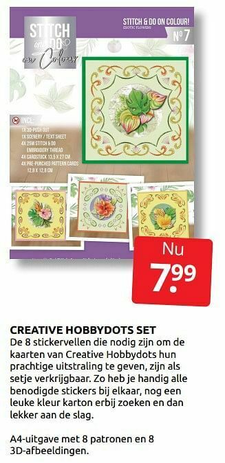 Boekenvoordeel Creative hobbydots set aanbieding