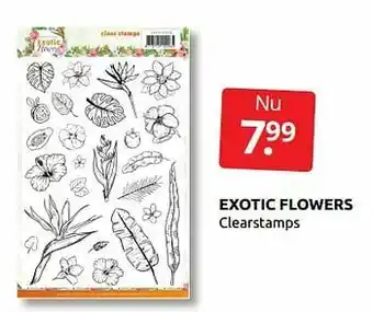 Boekenvoordeel Exotic flowers aanbieding