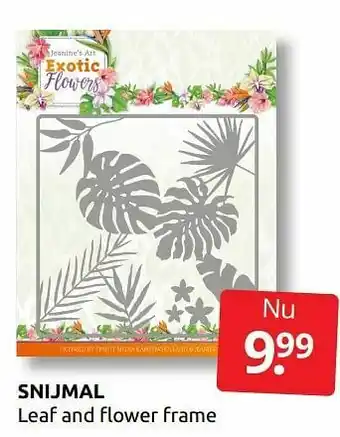 Snijmal leaf and flower frame