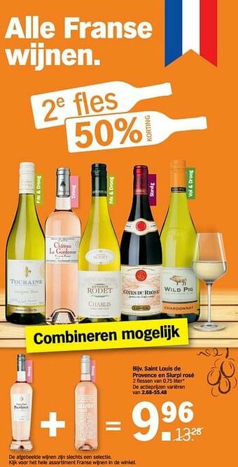 Albert Heijn Saint louis de provence en slurp rosé aanbieding