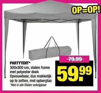 Big Bazar Partytent aanbieding
