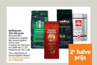 Albert Heijn Koffiebonen 250-500 gram aanbieding