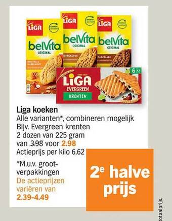 Albert Heijn Liga koeken aanbieding