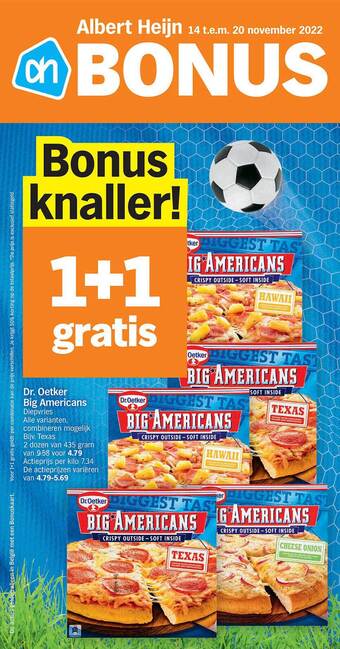 Albert Heijn Dr. oetker big americans aanbieding