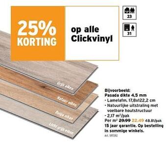 GAMMA Clickvinyl pasada aanbieding