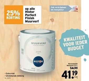 GAMMA Histor perfect finish muurverf aanbieding