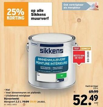 GAMMA Sikkens muurverf aanbieding