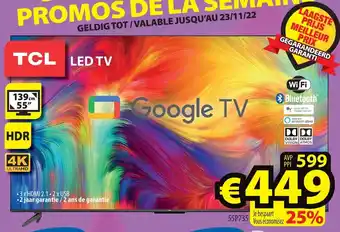 ElectroStock TCL 4K LED TV 55P735 aanbieding