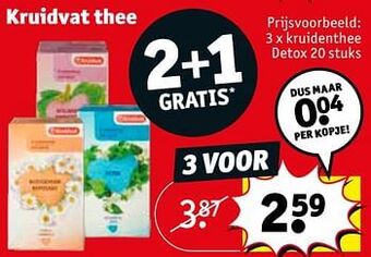 Kruidvat Kruidvat thee aanbieding