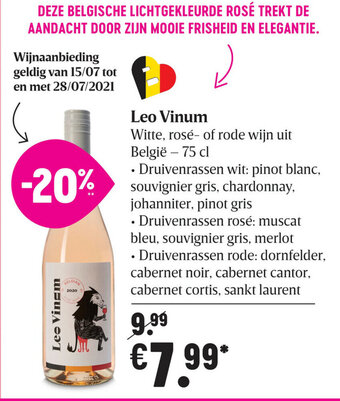 Delhaize Leo Vinum aanbieding