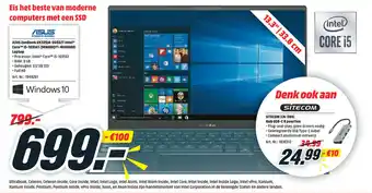 MediaMarkt ASUS ZenBook UX325JA-EG032T Intel Core i5-1035G1 (90NB0QY1-M00400) Laptop aanbieding