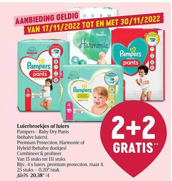 Delhaize Luierbroekjes of luiers aanbieding