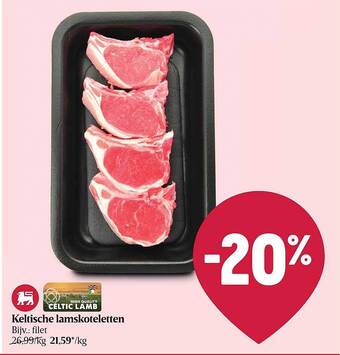 Delhaize Keltische lamskoteletten aanbieding