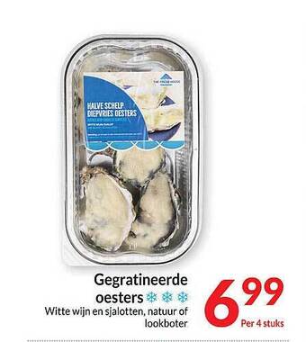 Intermarché Gegratineerde oesters aanbieding