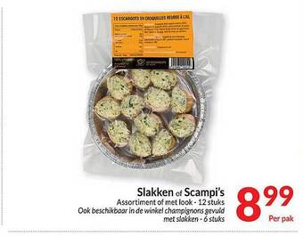 Intermarché Slakken of scampi's aanbieding