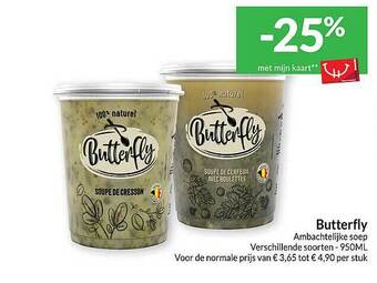 Intermarché Butterfly ambachtelijke soep aanbieding